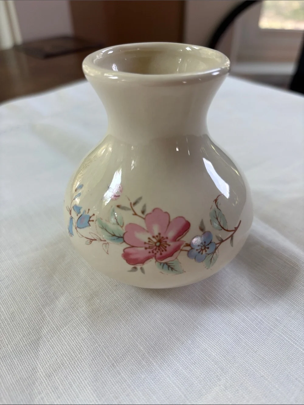 Vintage St Michael Marks & Spencer Minature Bud Vase England Transferware